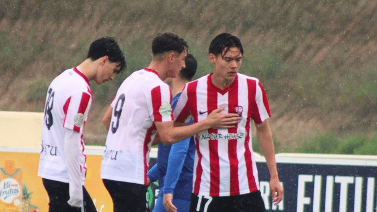 Jens Olsson y David González, los dos grandes goleadores del filial de la UD Logroñés