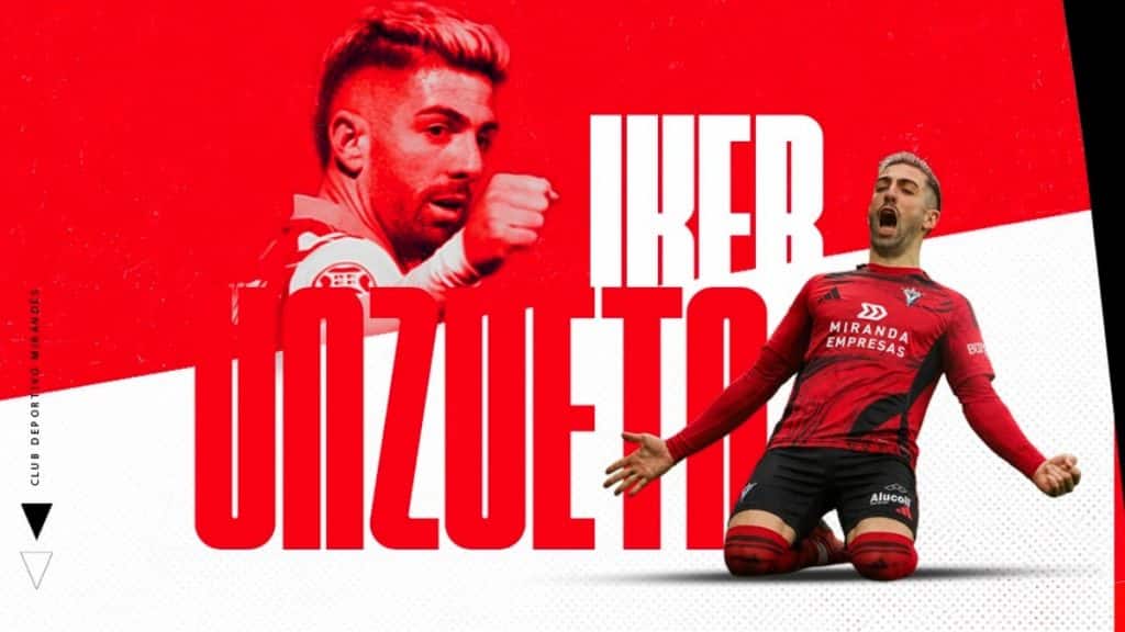 Iker Unzueta, nuevo artillero del CD Mirandés