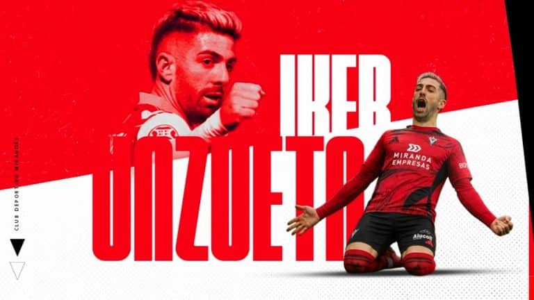 Iker Unzueta, nuevo artillero del CD Mirandés