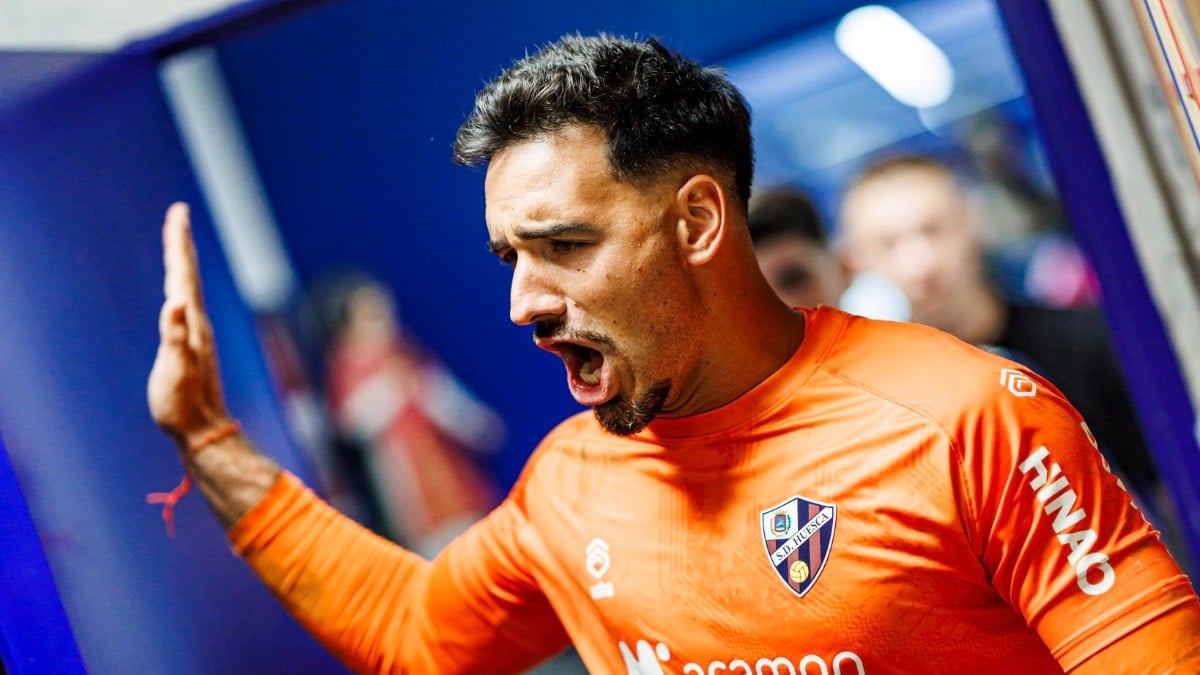 Gianfranco Gazzaniga, uno de los protagonistas de 'La jornada Emart' | SD Huesca