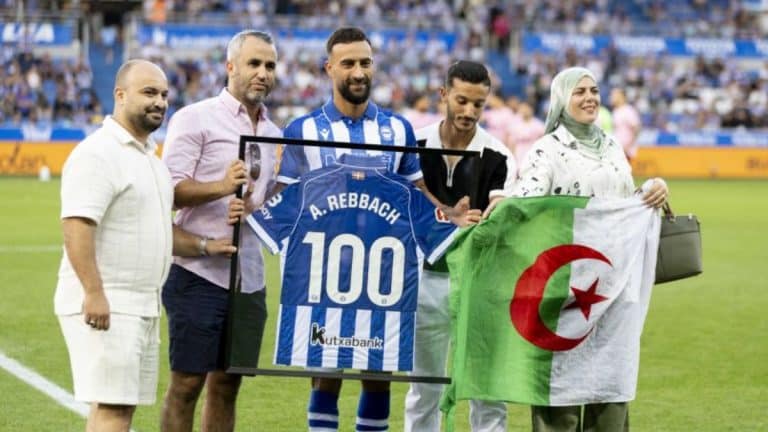 Abde Rebbach, cien partidos oficiales con el Deportivo Alavés