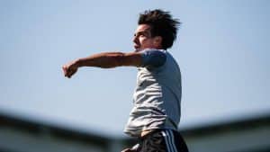 Jorge Alastuey celebra un gol en la MLS Next Pro
