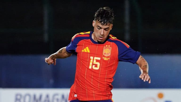 Rafita se ha estrenado con nota con España sub-21